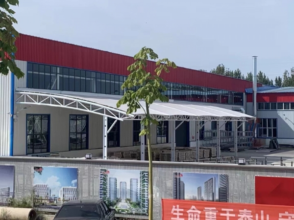吉祥全球控股集團裝車去遮陽篷完工！